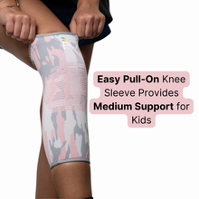 Load image into Gallery viewer, Arvonne Kids Knee Compression Sleeve (Pink Camouflage)
